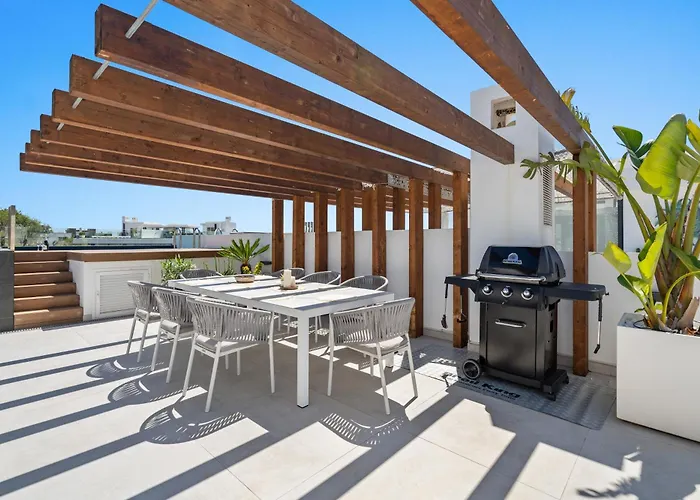 Dunes Penthouse - Brand New, Splendid Rooftop, Pool & Sea View Lägenhet Marbella
